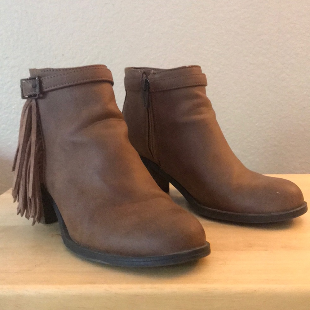Sam Edelman Fringe Ankle Booties